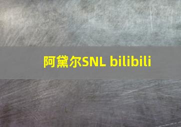 阿黛尔SNL bilibili